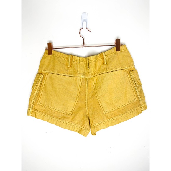 Free People Bungalow Shorts in Washed Mustard Size 4 FRE326 - Picture 3 of 3